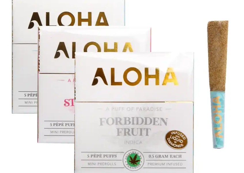 loha Pepe Puffs Guava Kush Indica Mini Prerolls with Liquid Diamond Infusion – 5 Pack